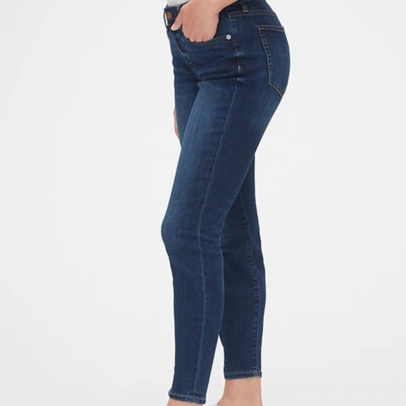 Gap Mid Rise Curvy Skinny Jeans in Indigo, Sz 4 - Picture 3 of 12